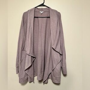 Sonoma Women's Lavender Open Front Cardigan